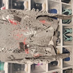 Womens Zara Gray Distressed Sweatshirt